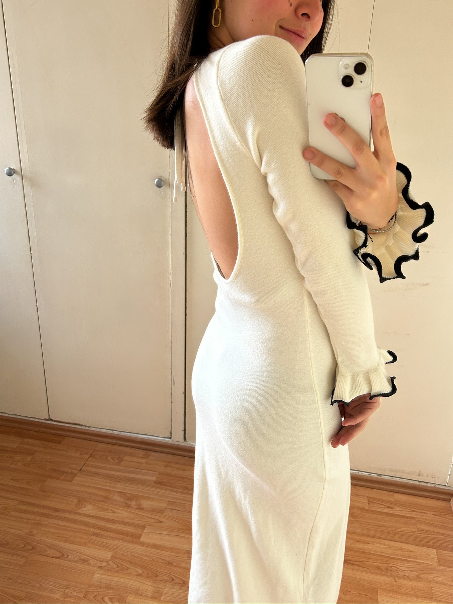 VESTIDO MIDI BLANCO