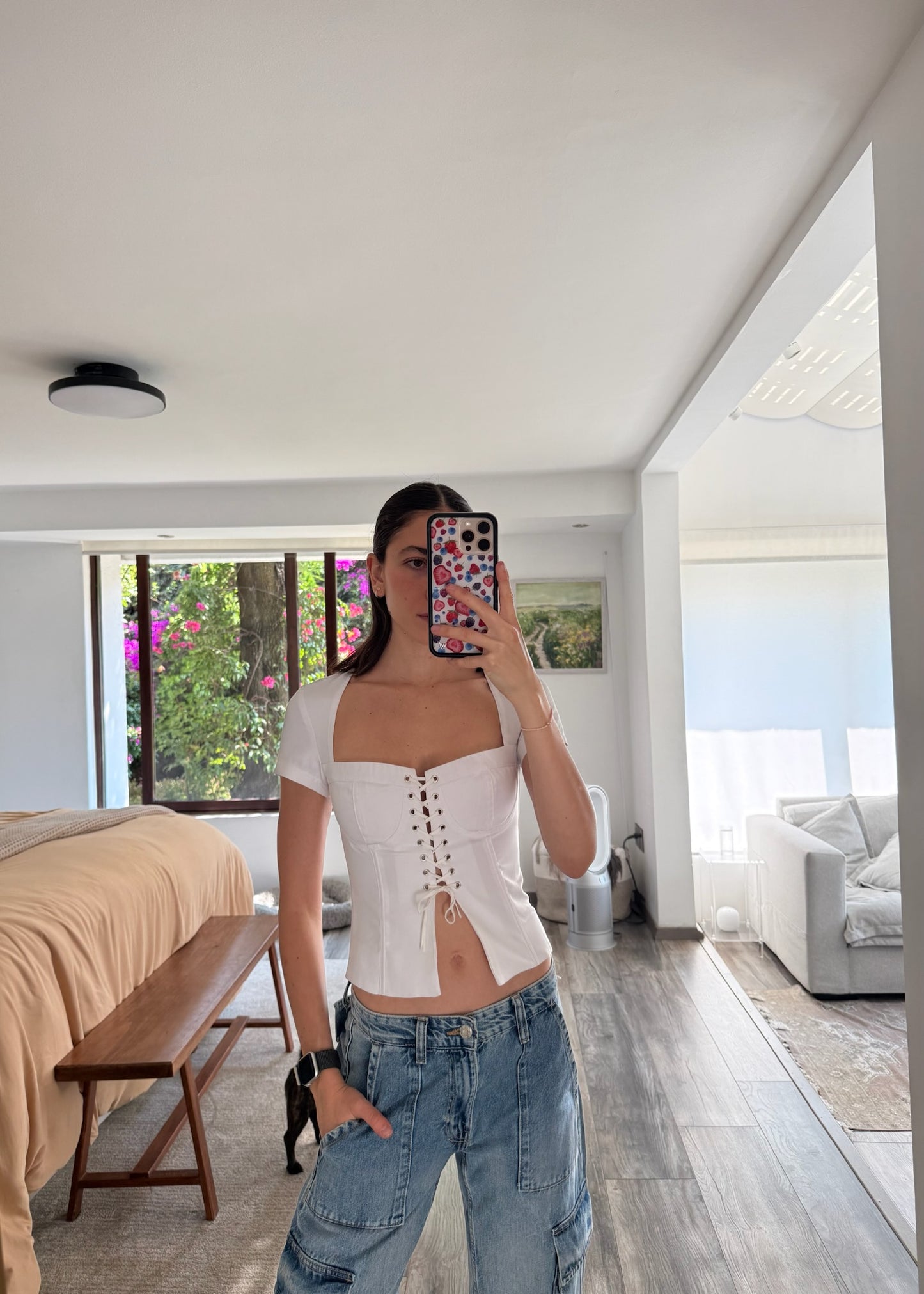 CORSET TOP BLANCO
