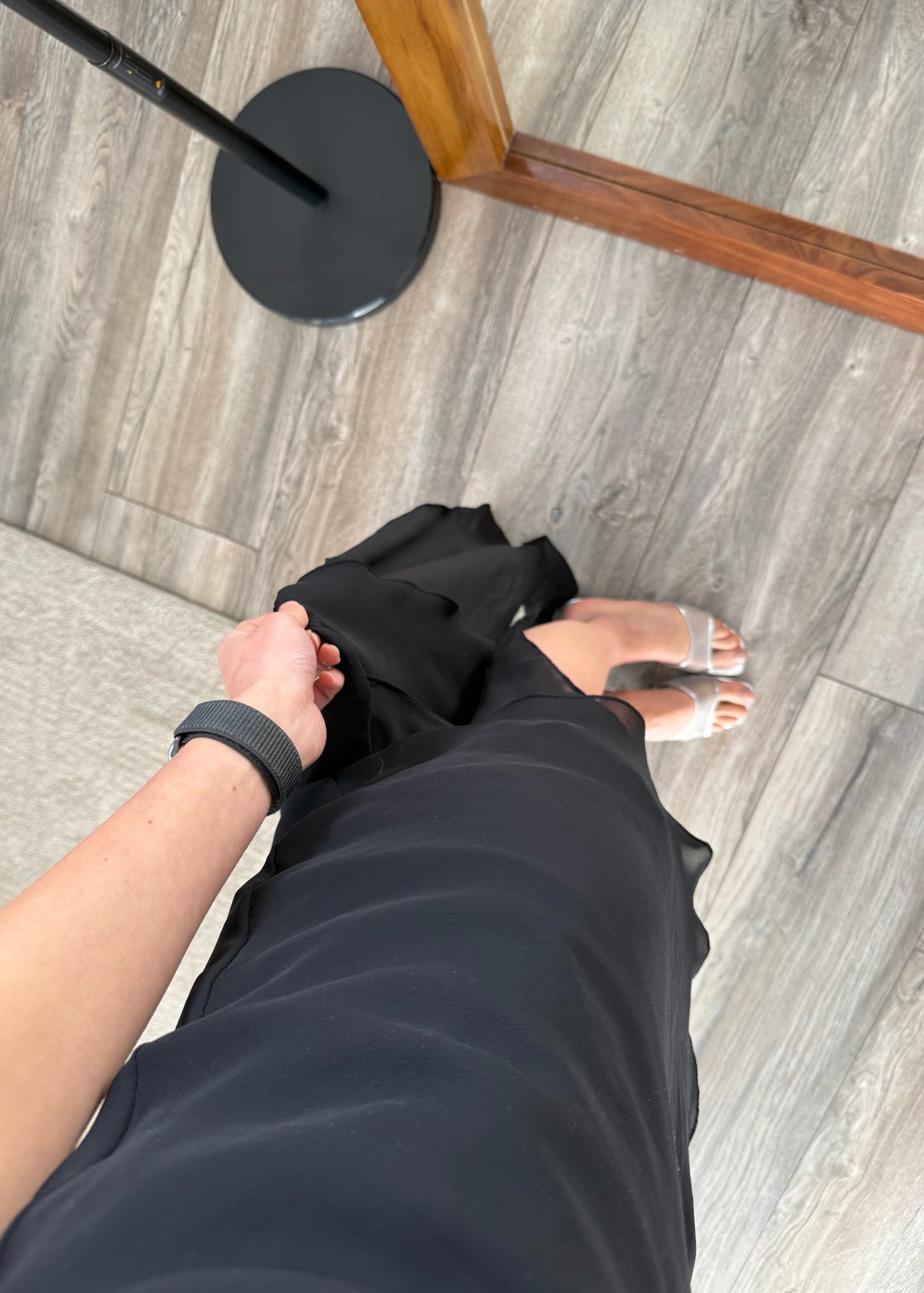 VESTIDO MAXI NEGRO WAVY