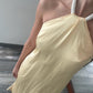 VESTIDO BUTTER YELLOW HALTER
