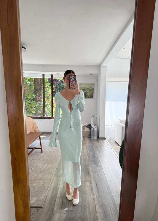 VESTIDO DE LENTEJUELAS LONG SLEEVE