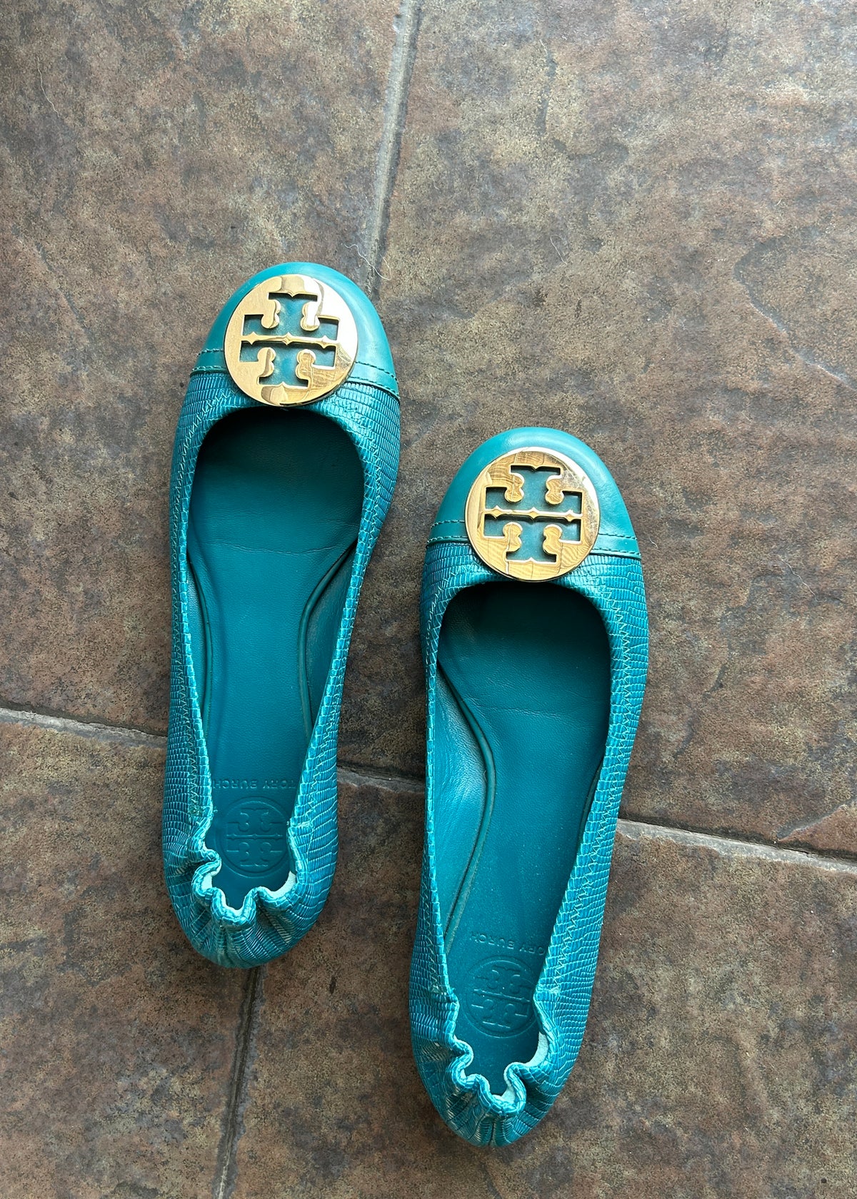 TORY BURCH BLUE FLATS