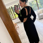 VESTIDO NEGRO CON CUT OUTS