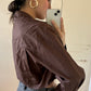 CAMISA CROPPED CAFÉ