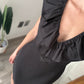 VESTIDO PENCIL CON OLANES