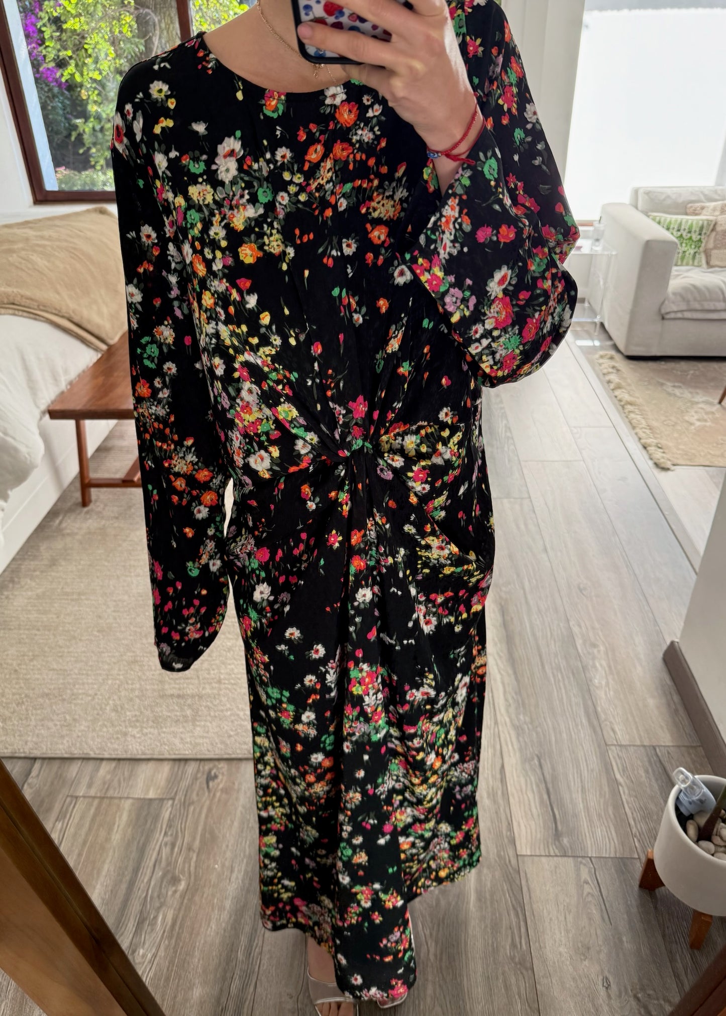 VESTIDO MAXI CON PRINT FLORES