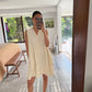 VESTIDO BLANCO CAMPANA