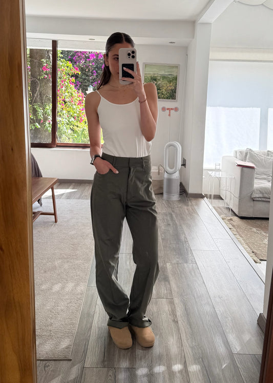 PANTALÓN VERDE MILITAR