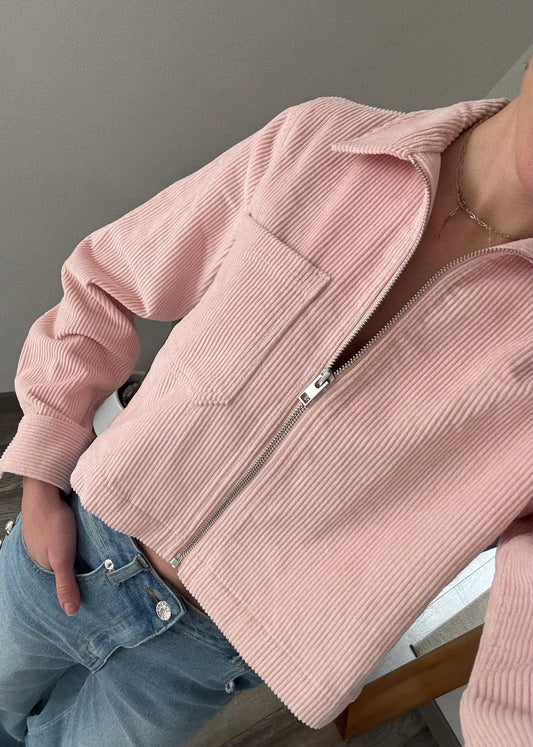 CHAMARRA ROSA BEBE TIPO PANA