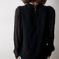 BLUSA NEGRA MANGA SEE THROUGH