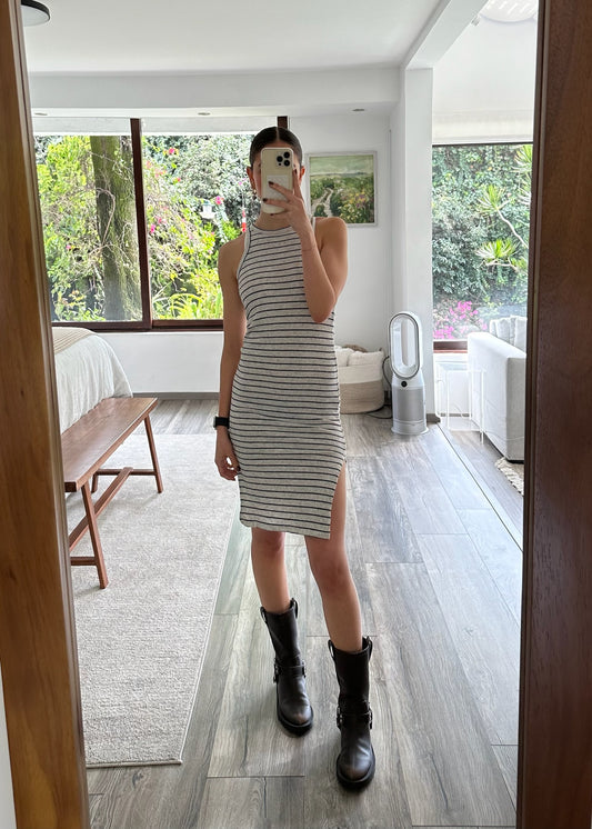 TANK TOP DRESS STRIPED