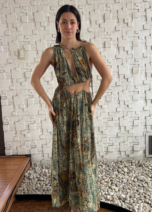 VESTIDO ASIMÉTRICO FLOREADO
