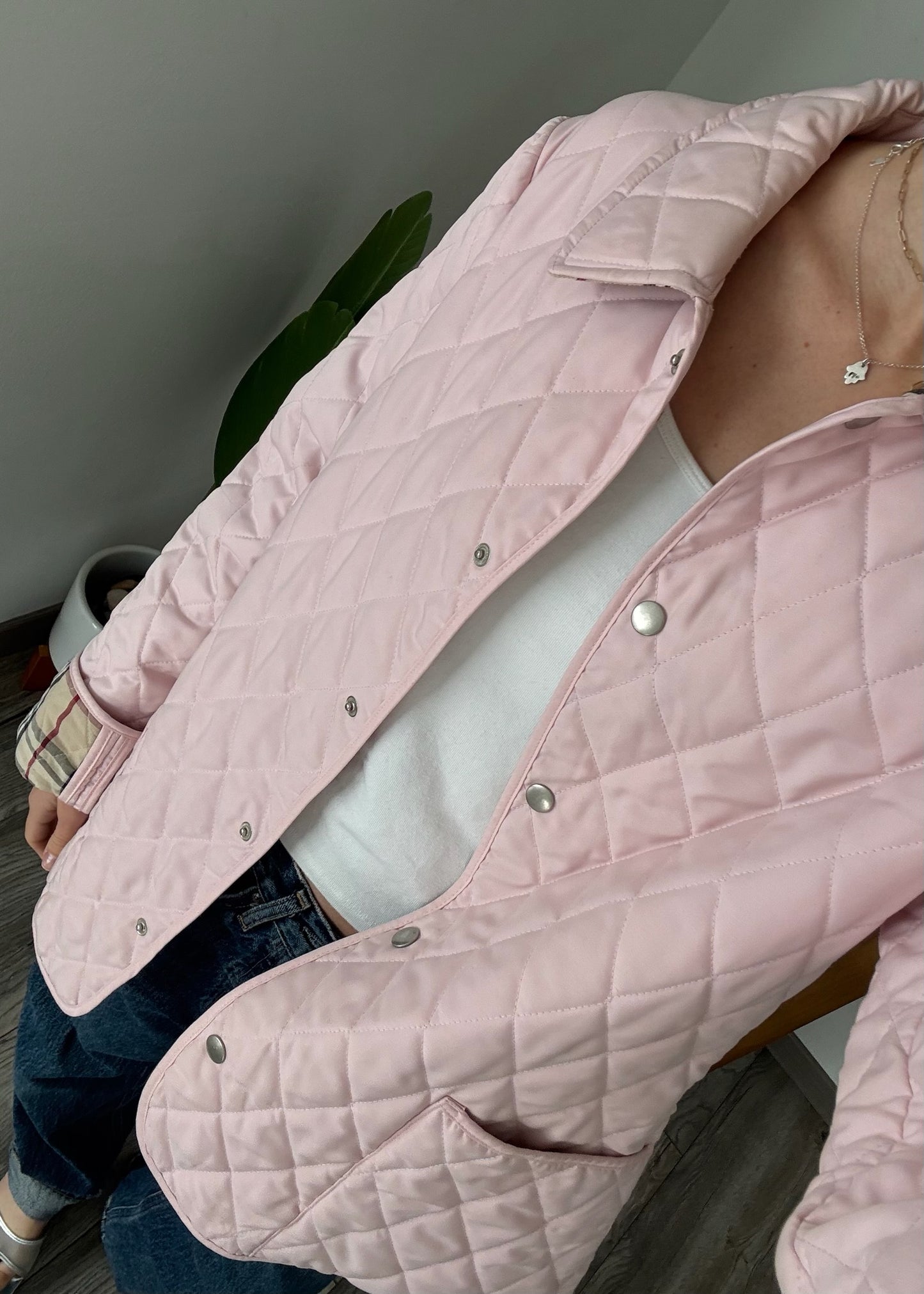 CHAMARRA GUATEADA BABY PINK