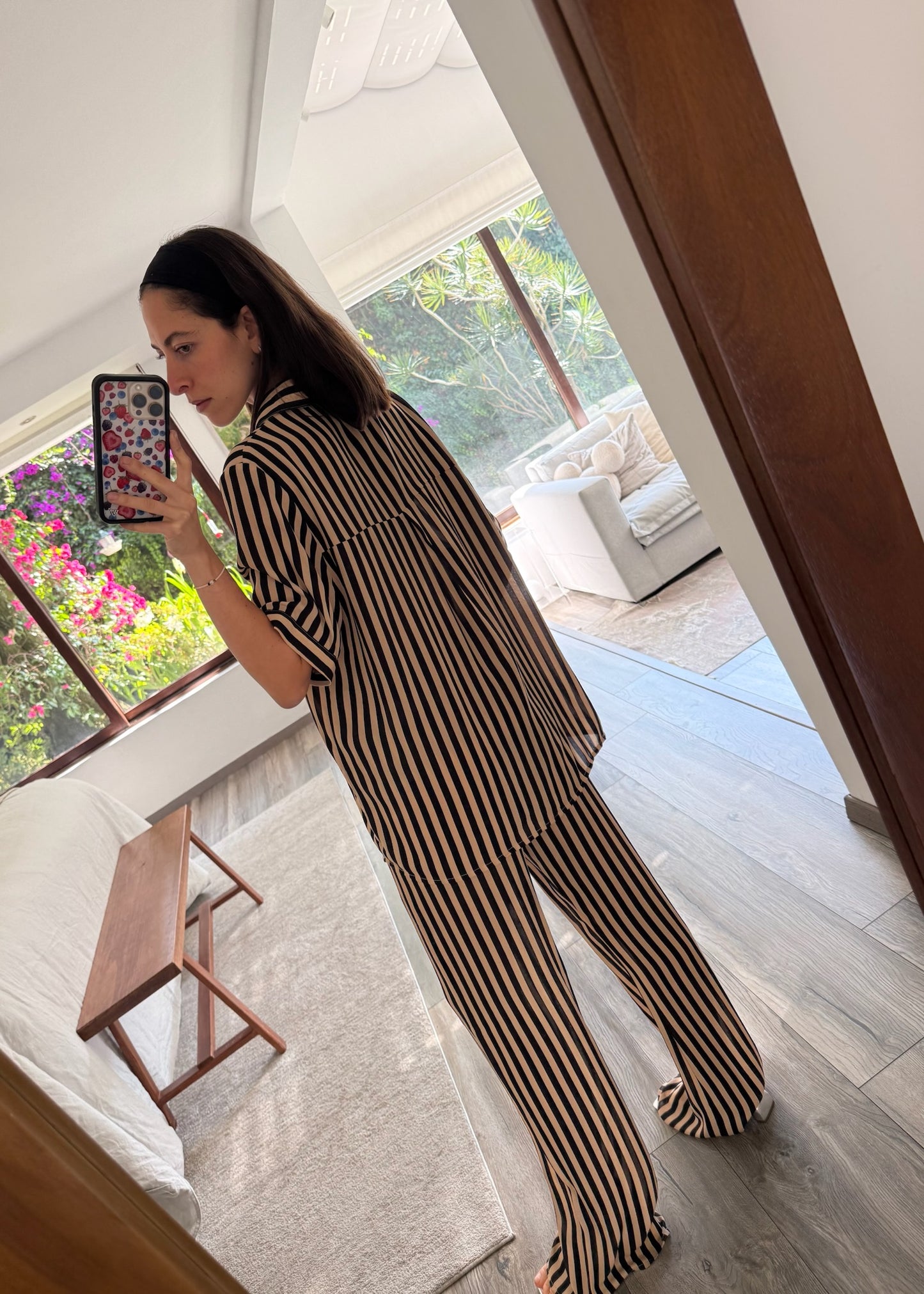 SET SILKY STRIPED