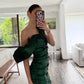 VESTIDO VERDE MINI SHINY