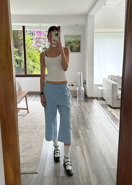 PANTS CAPRI BABY BLUE