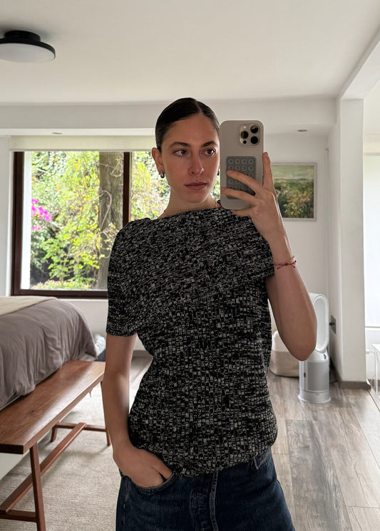 TOP DE TIPO SUÉTER OFF THE SHOULDER