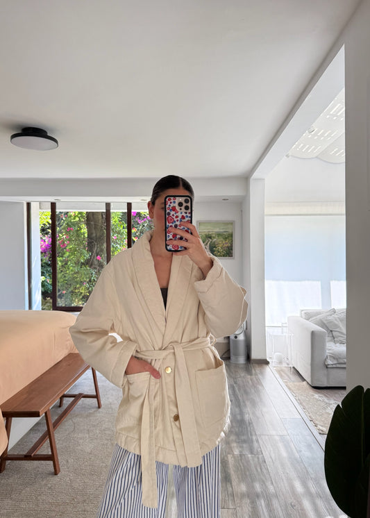 BLAZER WRAP UP CREMA