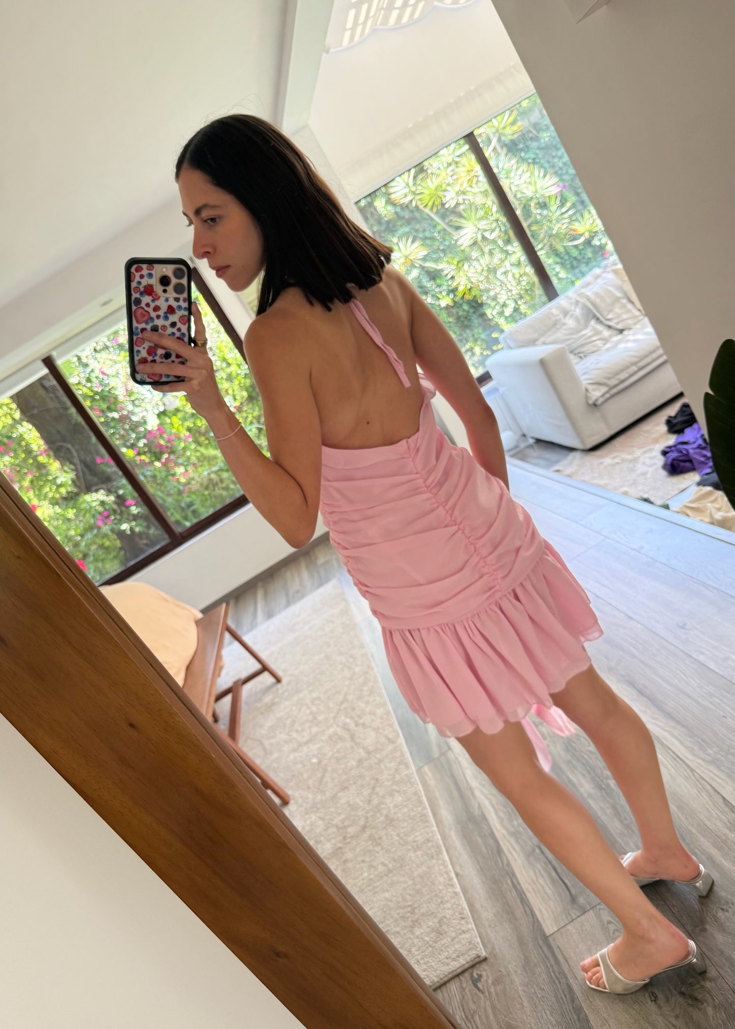 VESTIDO MINI FAIRY ROSA