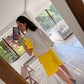 SET CAMISA Y SHORT AMARILLO