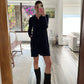 VESTIDO DE TIPO CARDIGAN AZUL MINI