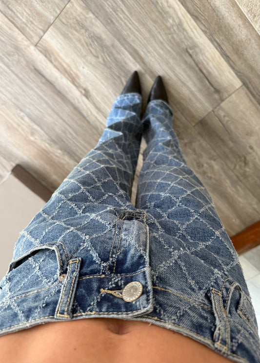 JEANS CON TRIANGULOS