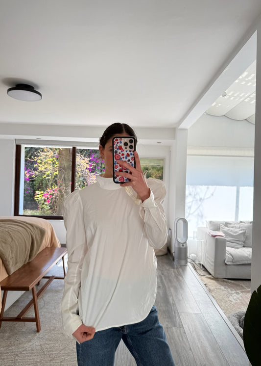 CAMISA BLANCA CON CUELLO