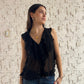 TOP RUFFLES NEGRO