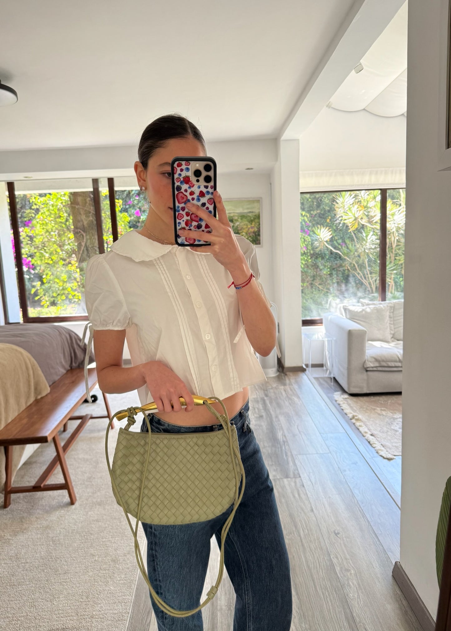 BOLSA SAGE GREEN TEXTURA