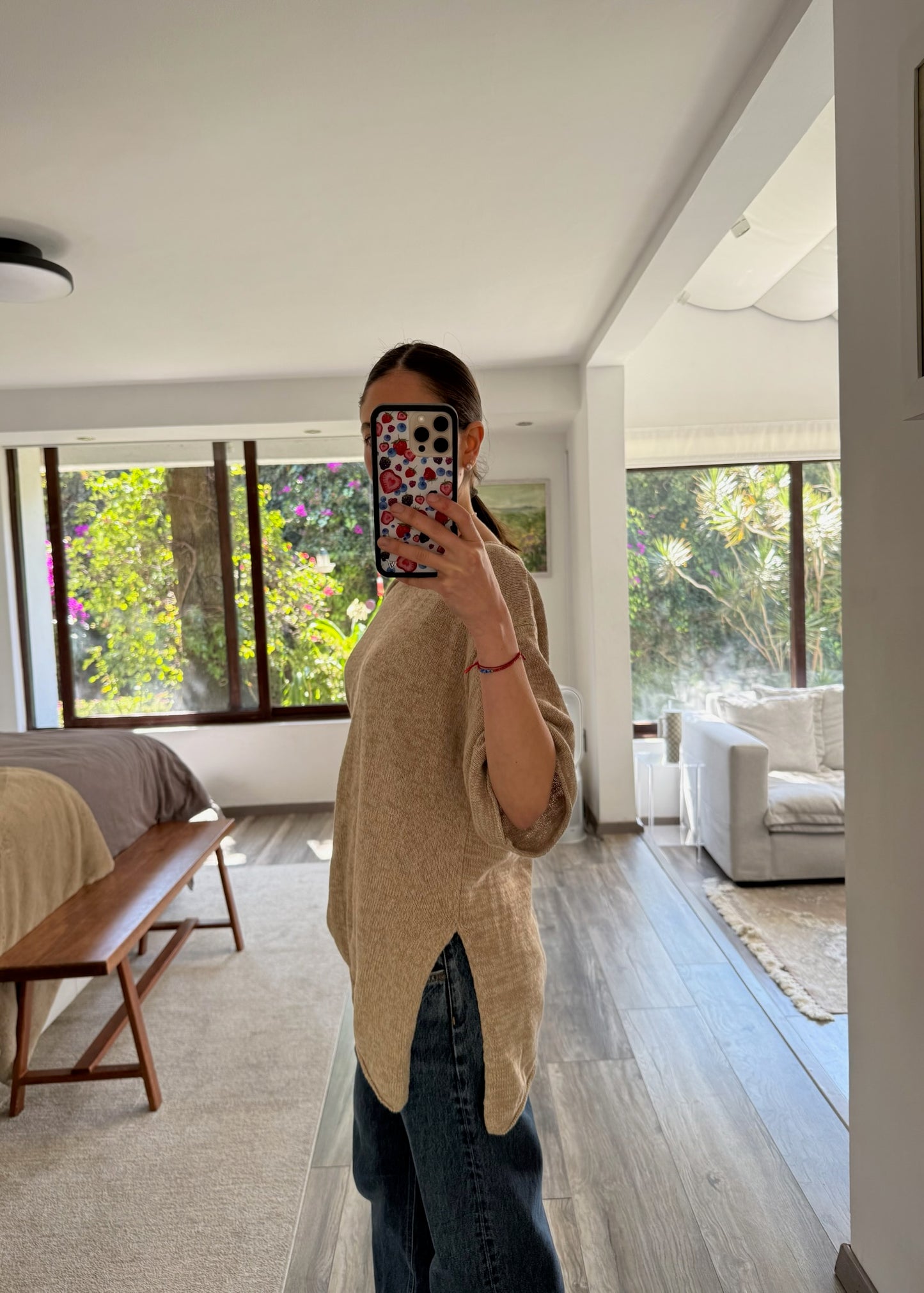 TOP DE KNIT ASIMÉTRICO