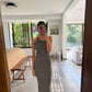VESTIDO DE KNIT GRIS