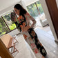 SET FLOREADO TOP Y FALDA
