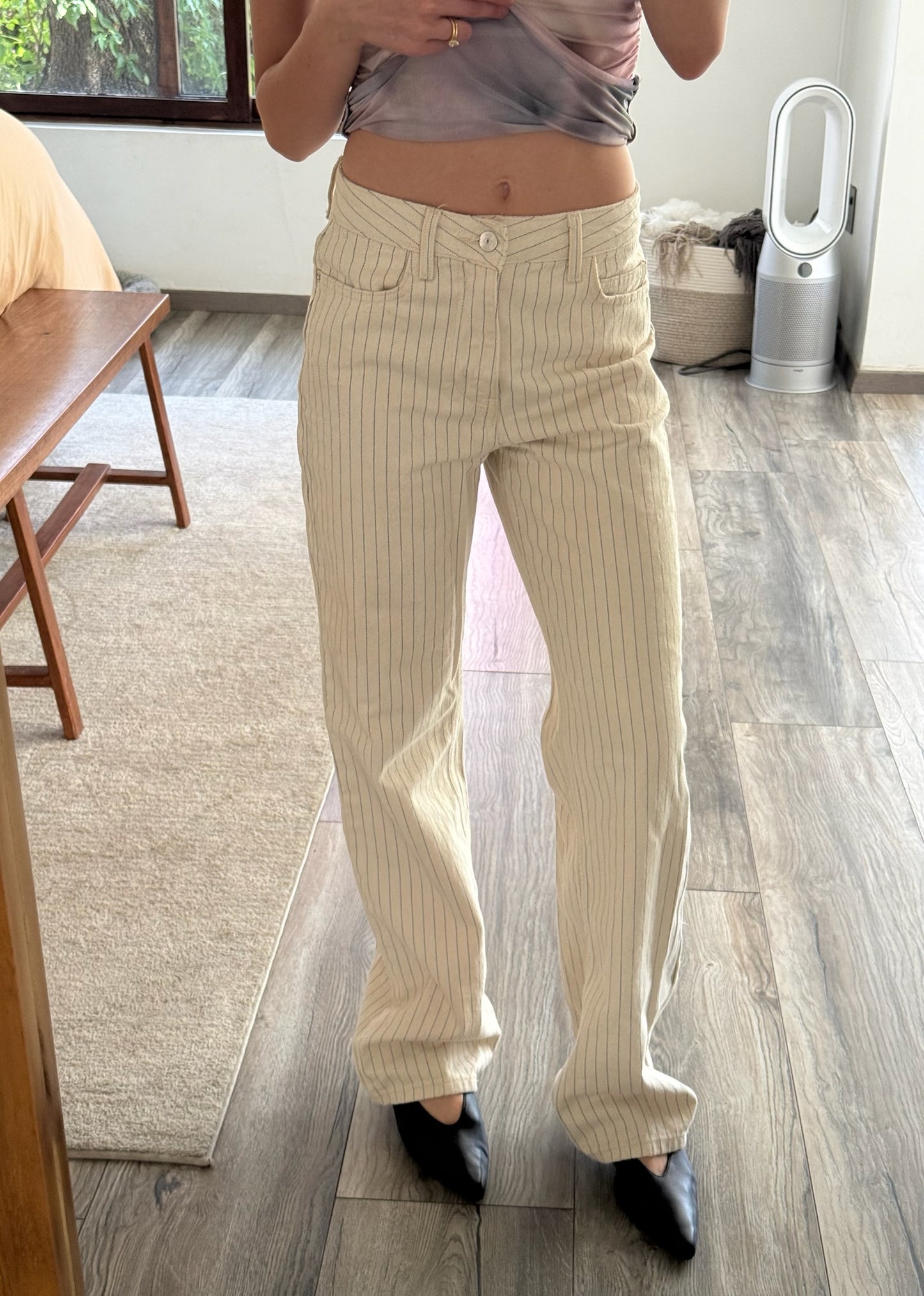 JEANS CREMA STRIPED