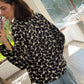CAMISA CON BORDADOS B&W