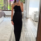 VESTIDO MIDI NEGRO FRUNCIDO