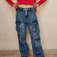 JEANS CARGO CON BOLSAS