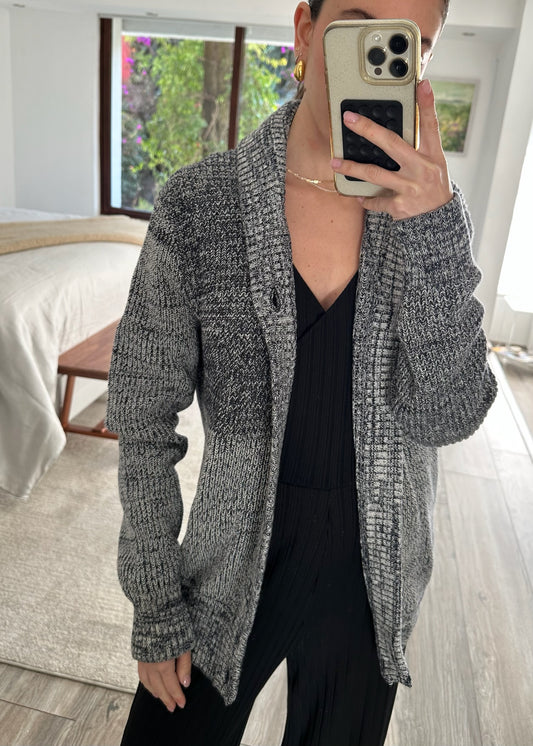 CARDIGAN OVERSIZED GRIS