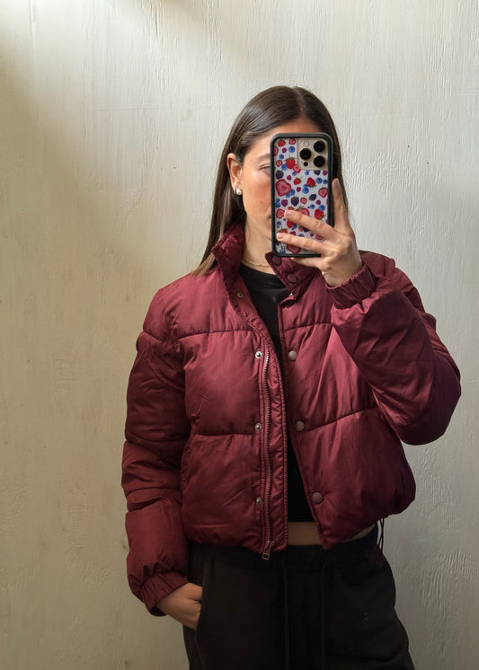 CHAMARRA PUFFER BURGUNDY