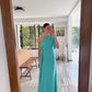 VESTIDO ASIMÉTRICO TURQUESA