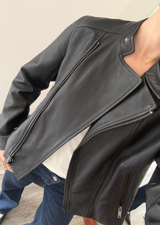 CHAMARRA DE FAUX LEATHER