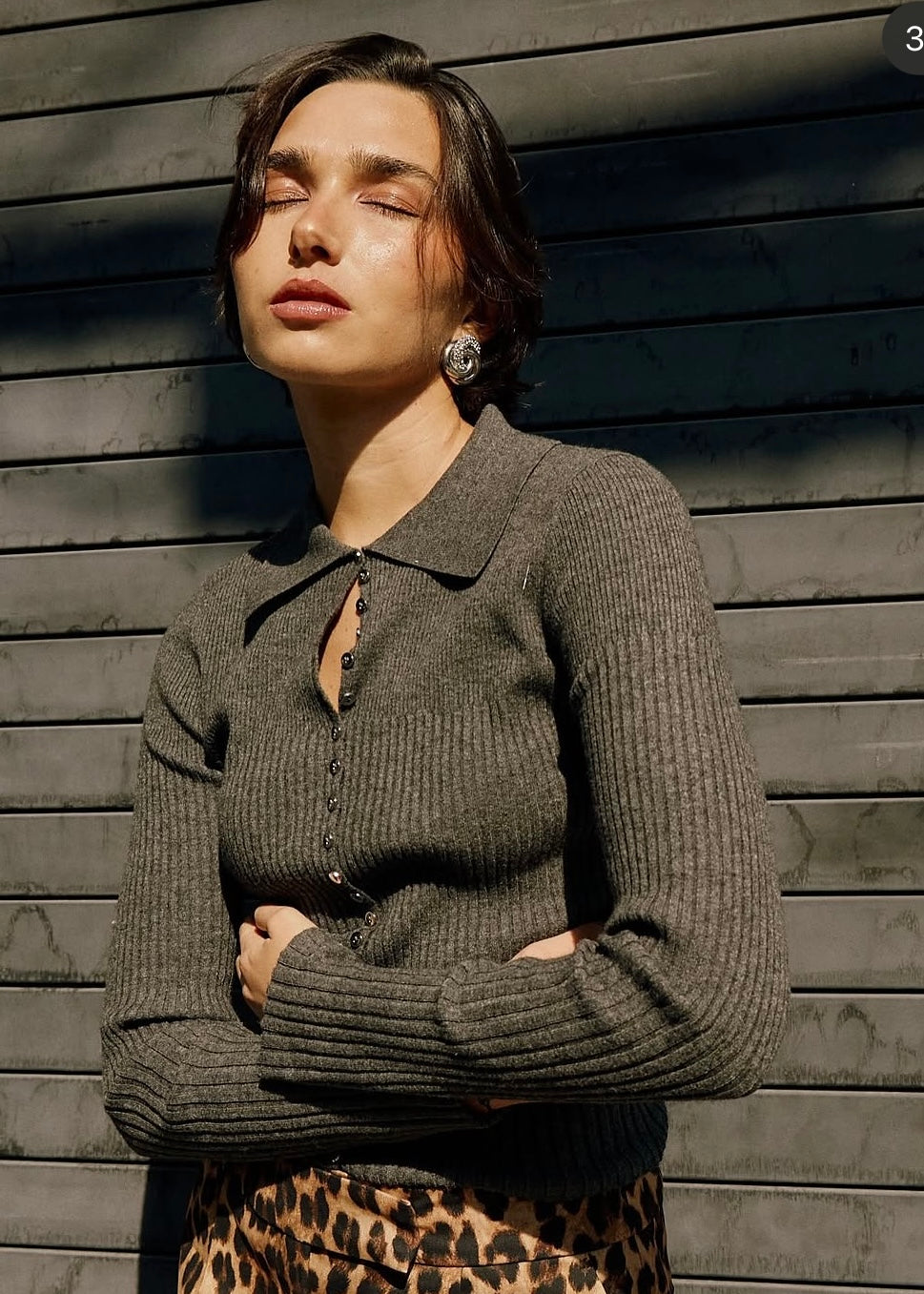 CARDIGAN GRIS