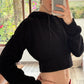 HOODIE CROPPED NEGRA