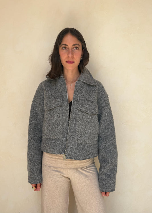 CHAMARRA GRIS COZY