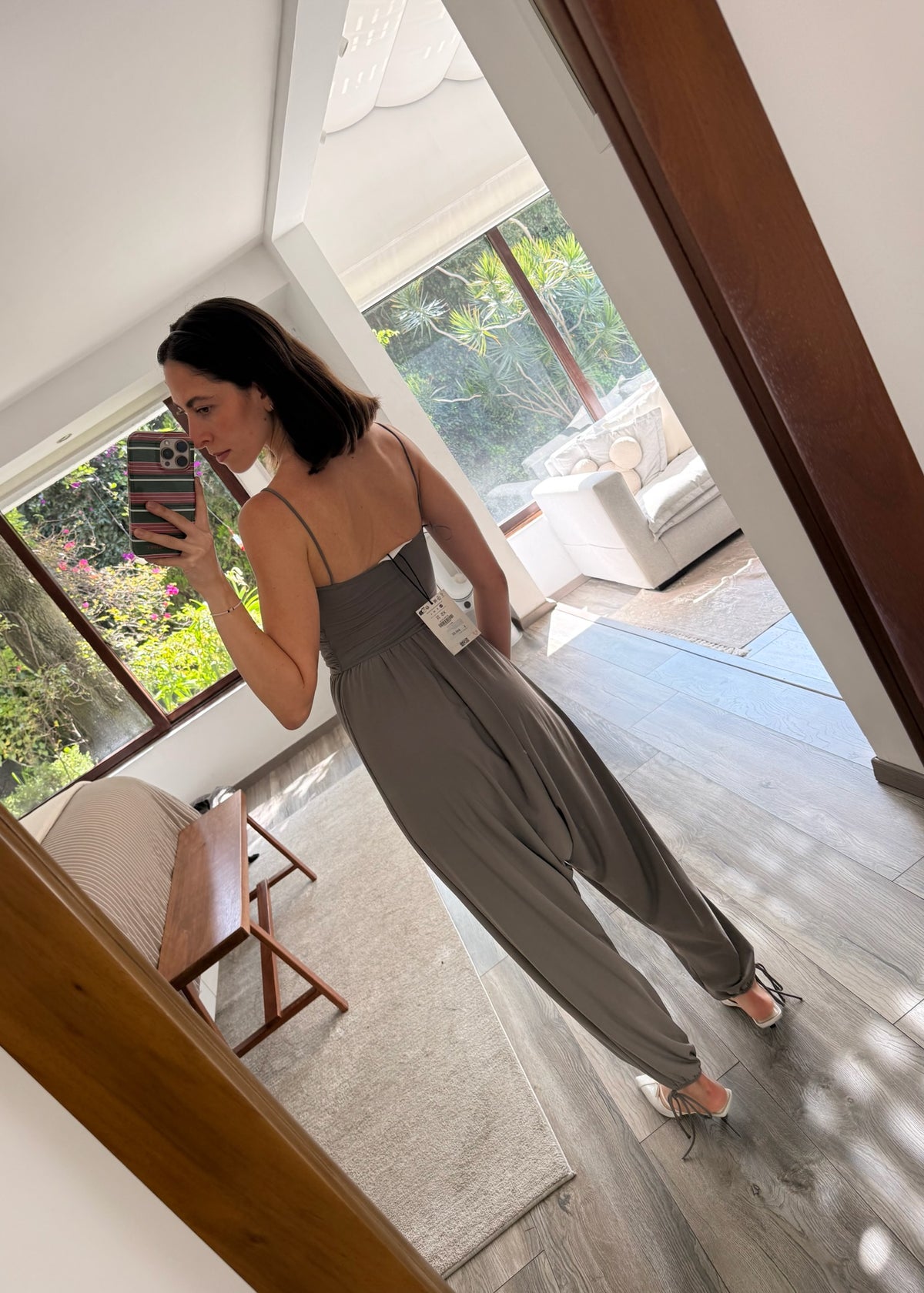 JUMPSUIT GRIS DRAPEADO