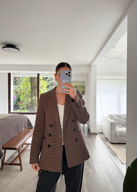 BLAZER CON PRINT CAFÉ