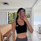 SPORTS BRA GRIS OBSCURO