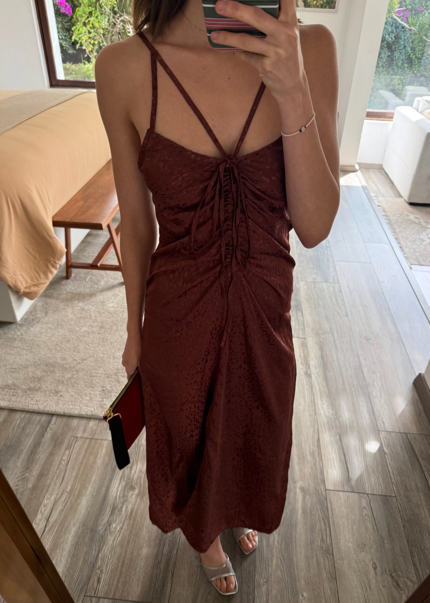 VESTIDO SLIP CON PRINT