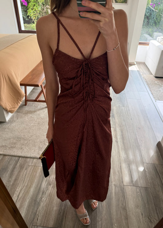 VESTIDO SLIP CON PRINT
