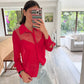 CAMISA FUCSIA CON ESTRELLAS