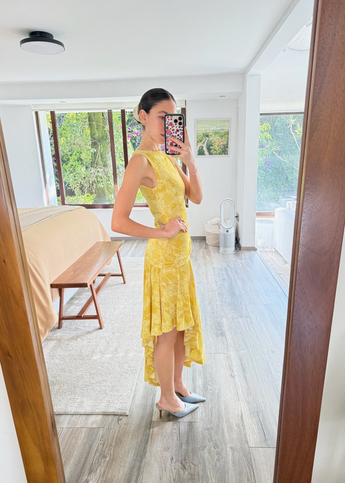 VESTIDO ASIMÉTRICO PRINT FLORES